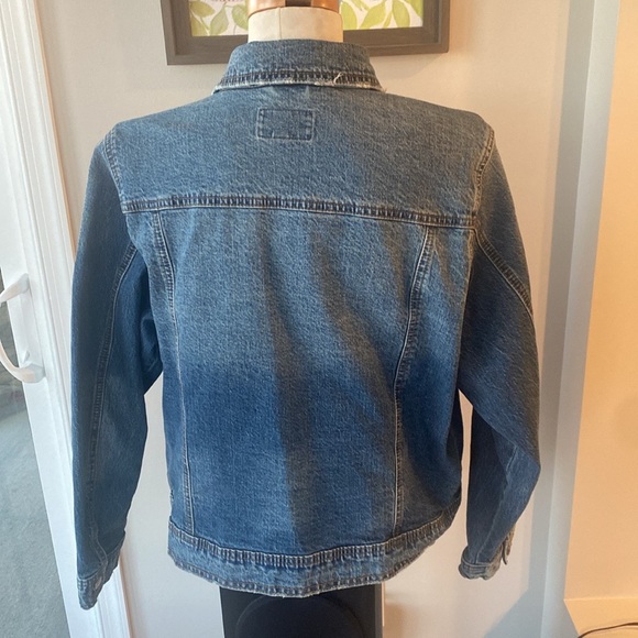 Universal Thread Distressed 4-Pocket Blue Denim Jacket Size XL - Picture 2 of 8
